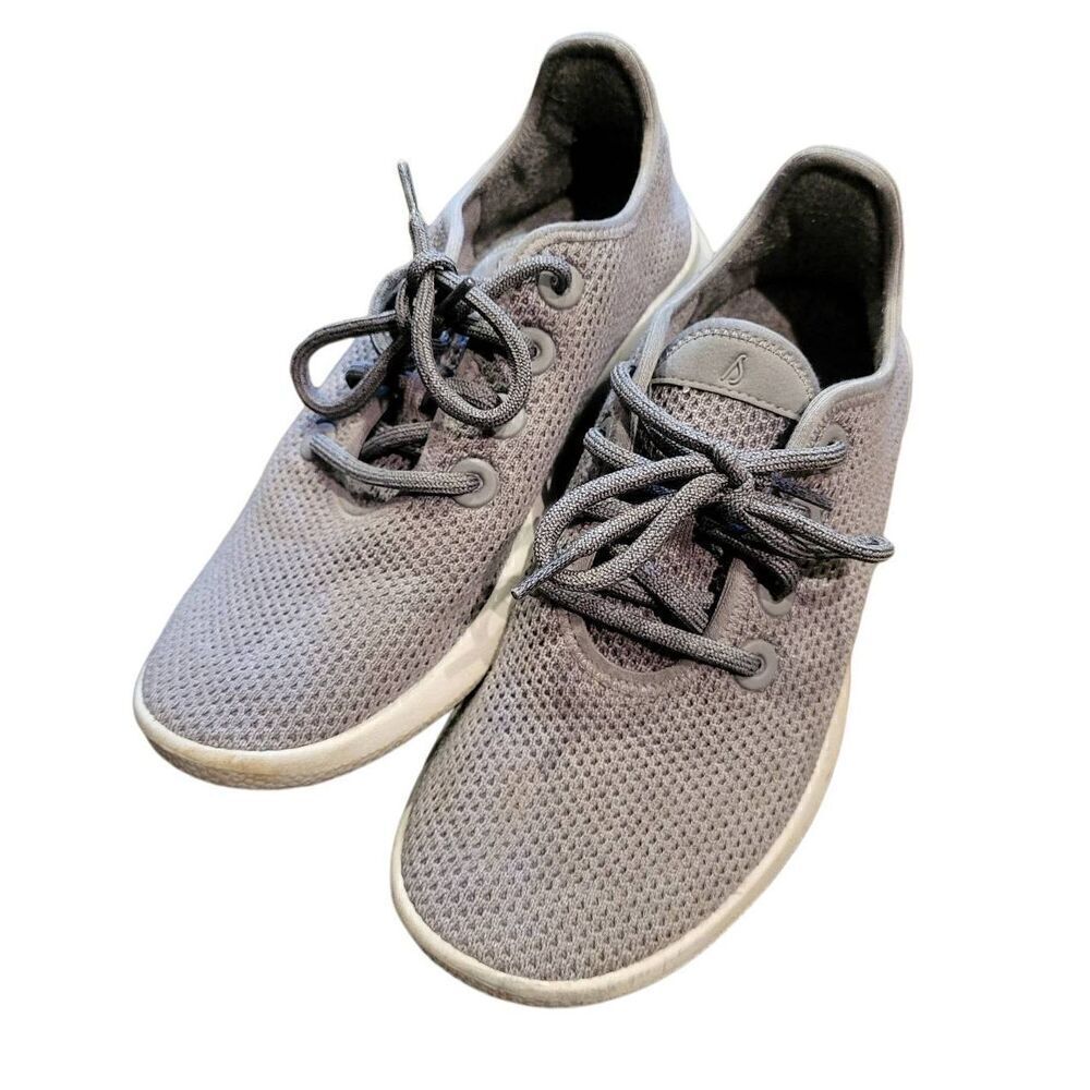 Allbirds Tree Runners Sneakers Women's 8 Midst Grey Knit Merino Wool